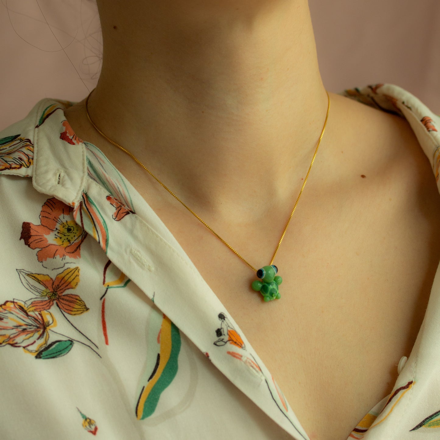 Collar tortuga verde