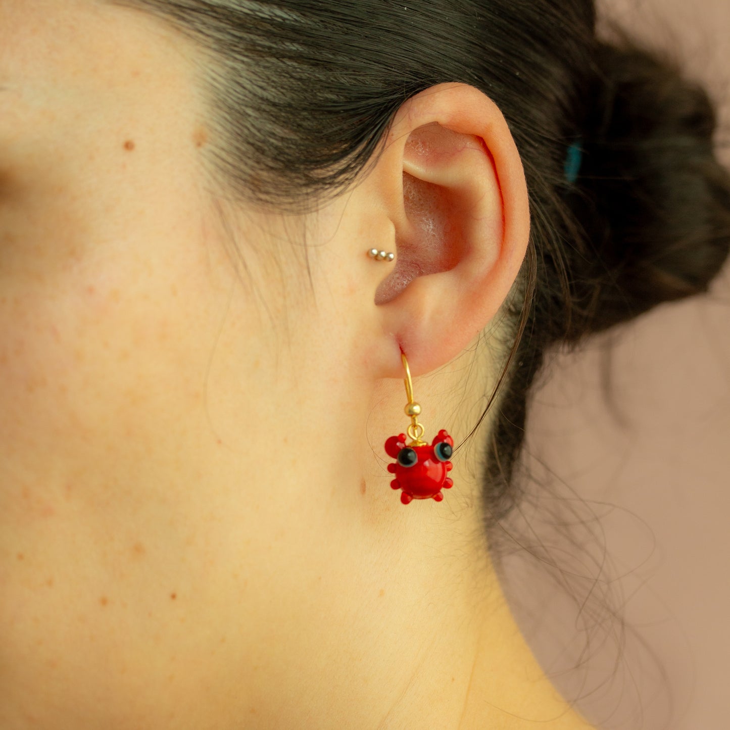 Pendientes cangrejo