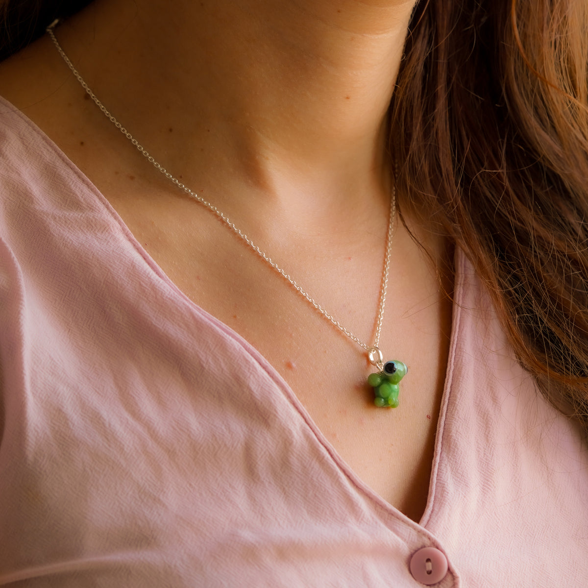 Charm colgante tortuga verde