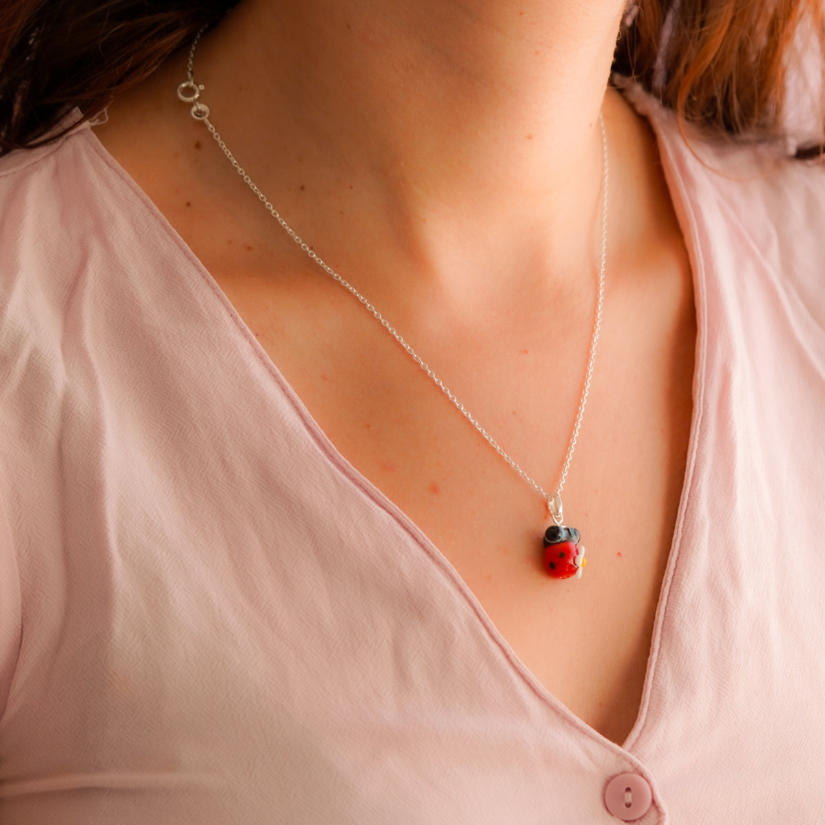 Charm colgante mariquita