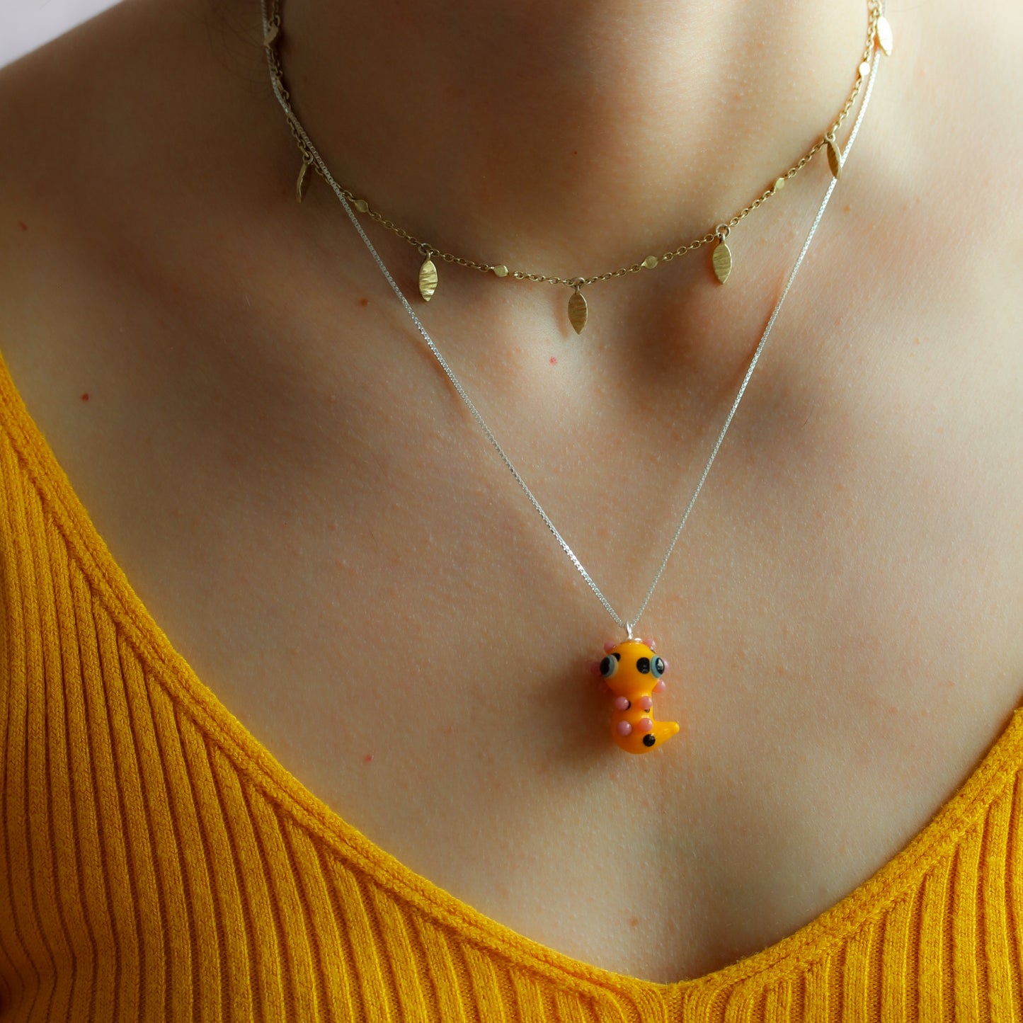 Collar ajolote manchas