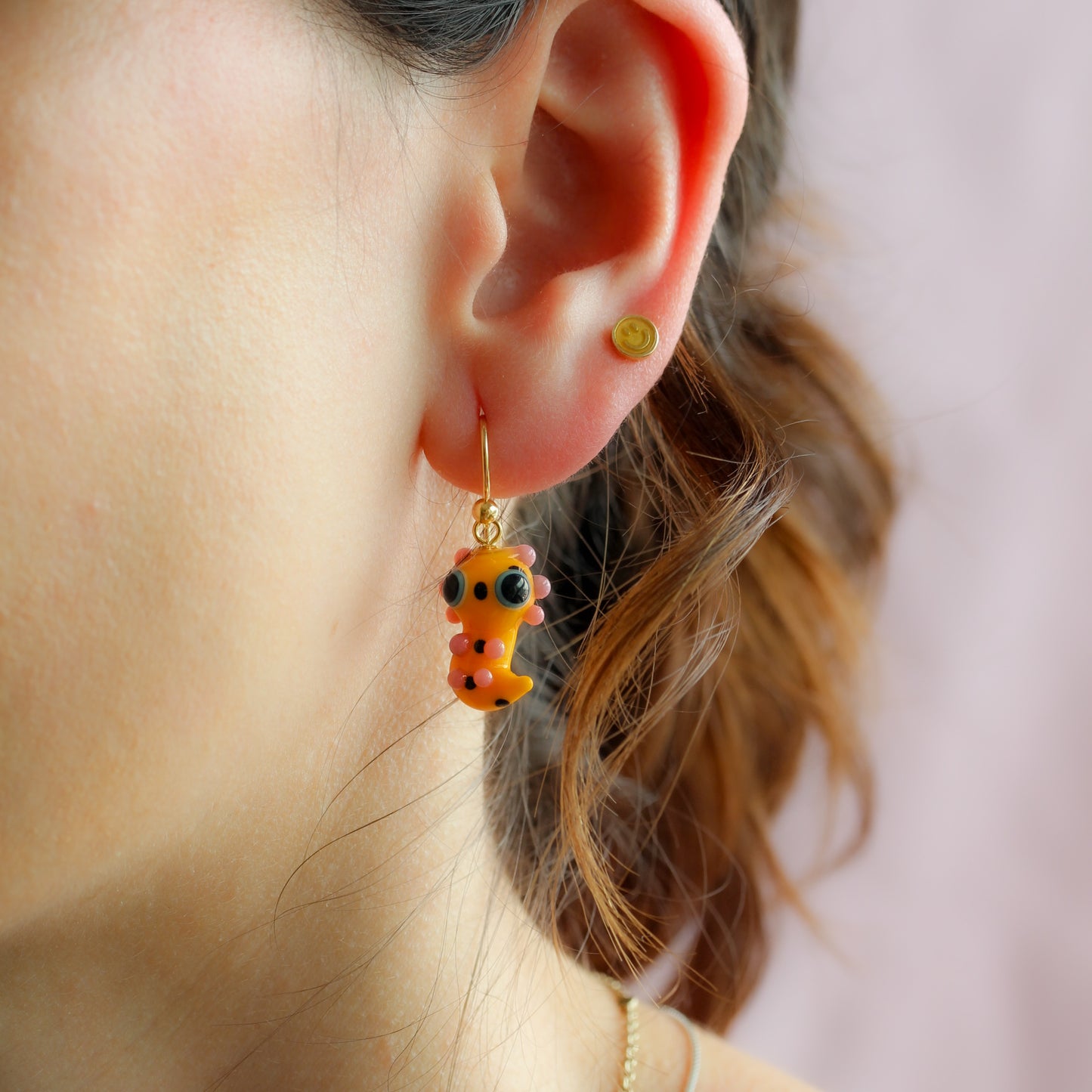 Pendientes ajolote manchas