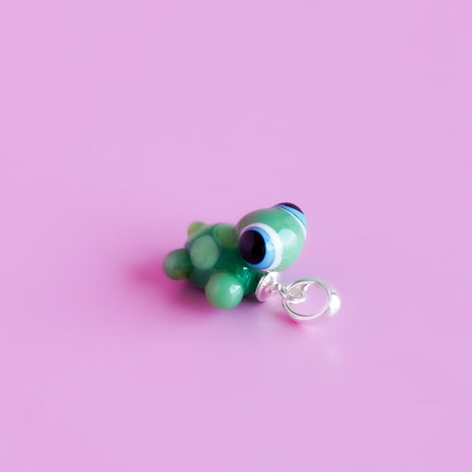 Charm colgante tortuga verde