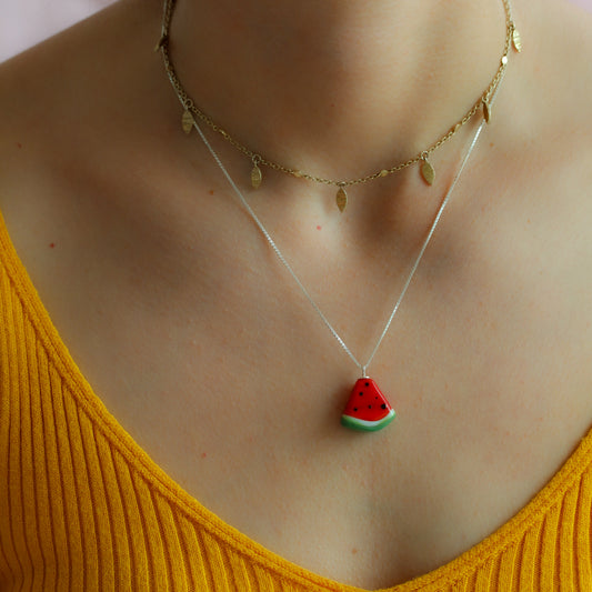 Collar trozo de sandía