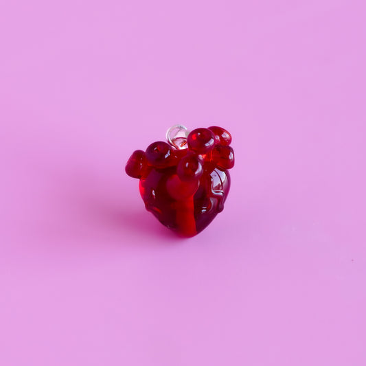 Charm colgante corazón anatómico