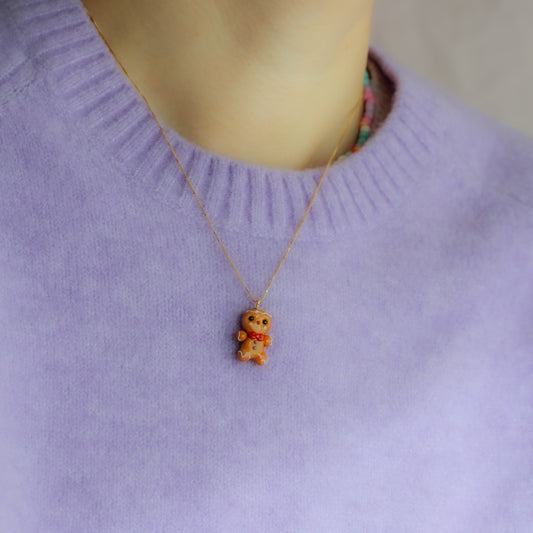 Colgante muñeco de jengibre