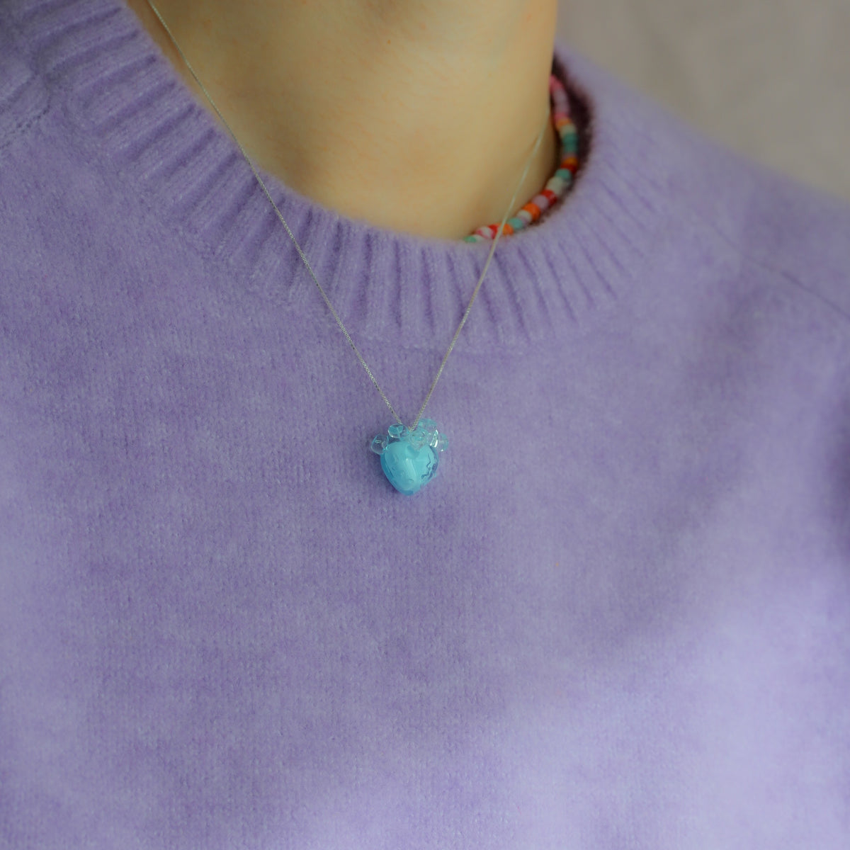 Colgante corazón anatómico frozen