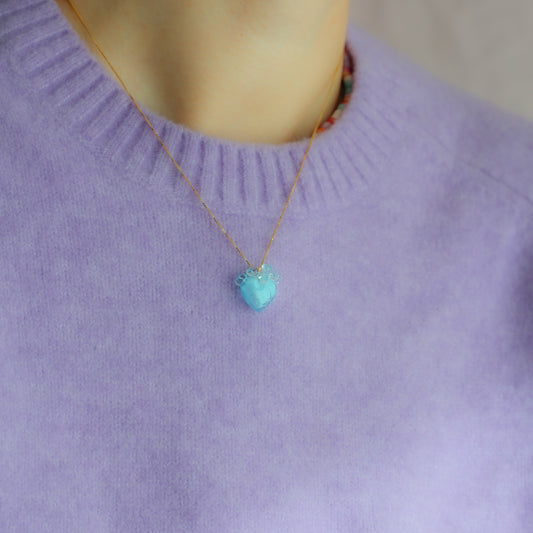 Colgante corazón anatómico frozen