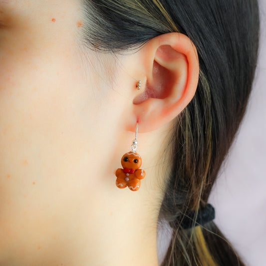Pendientes muñeco jengibre
