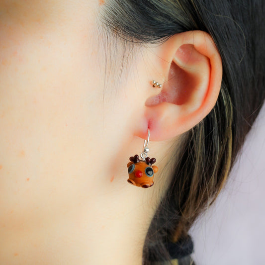 Pendientes reno de Navidad