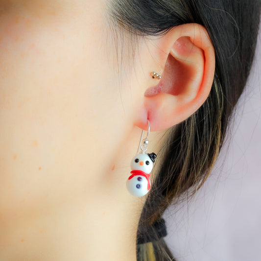 Pendientes muñeco de nieve