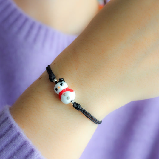 Pulsera muñeco de nieve