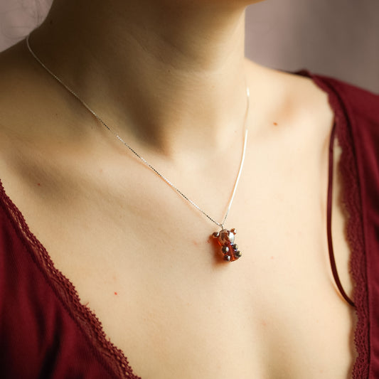 Collar osito hojalata