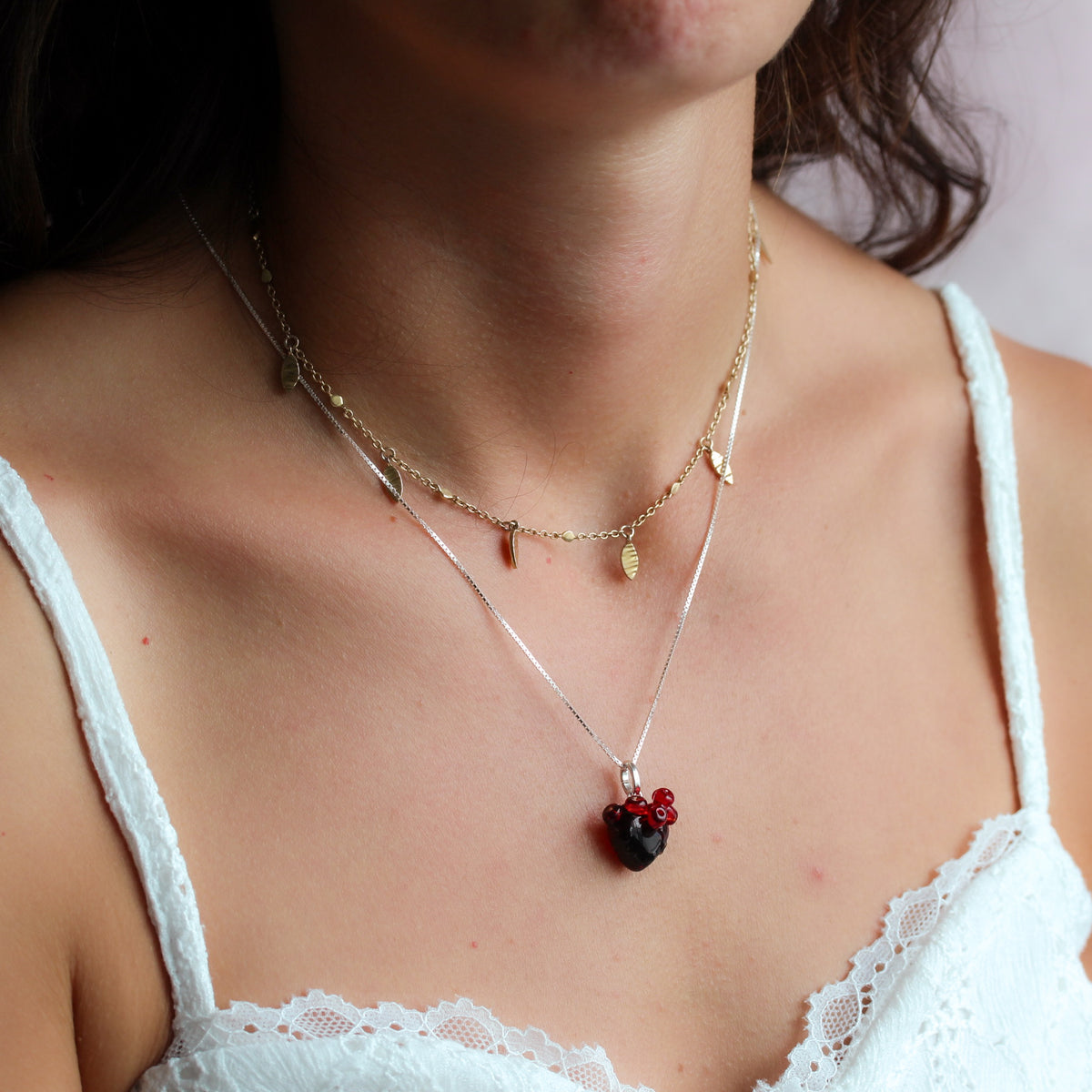 Charm colgante corazón anatomico gótico