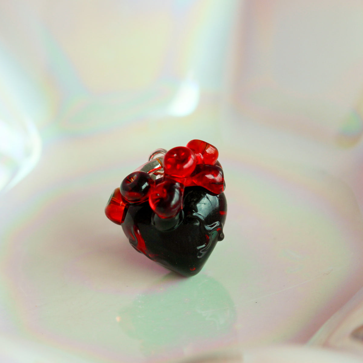 Charm colgante corazón anatomico gótico