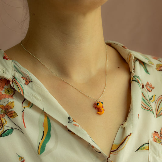 Collar ajolote amarillo