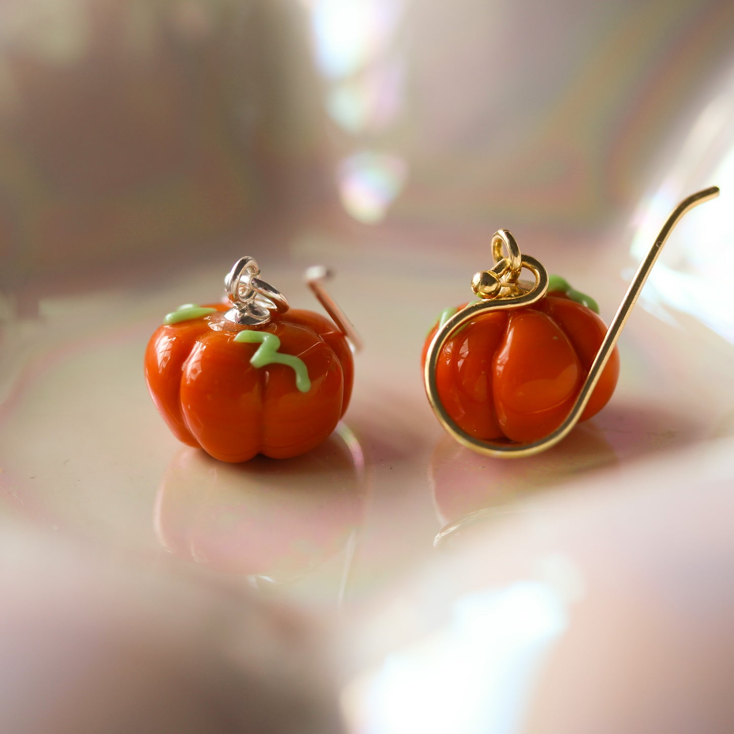 Pendientes de calabaza