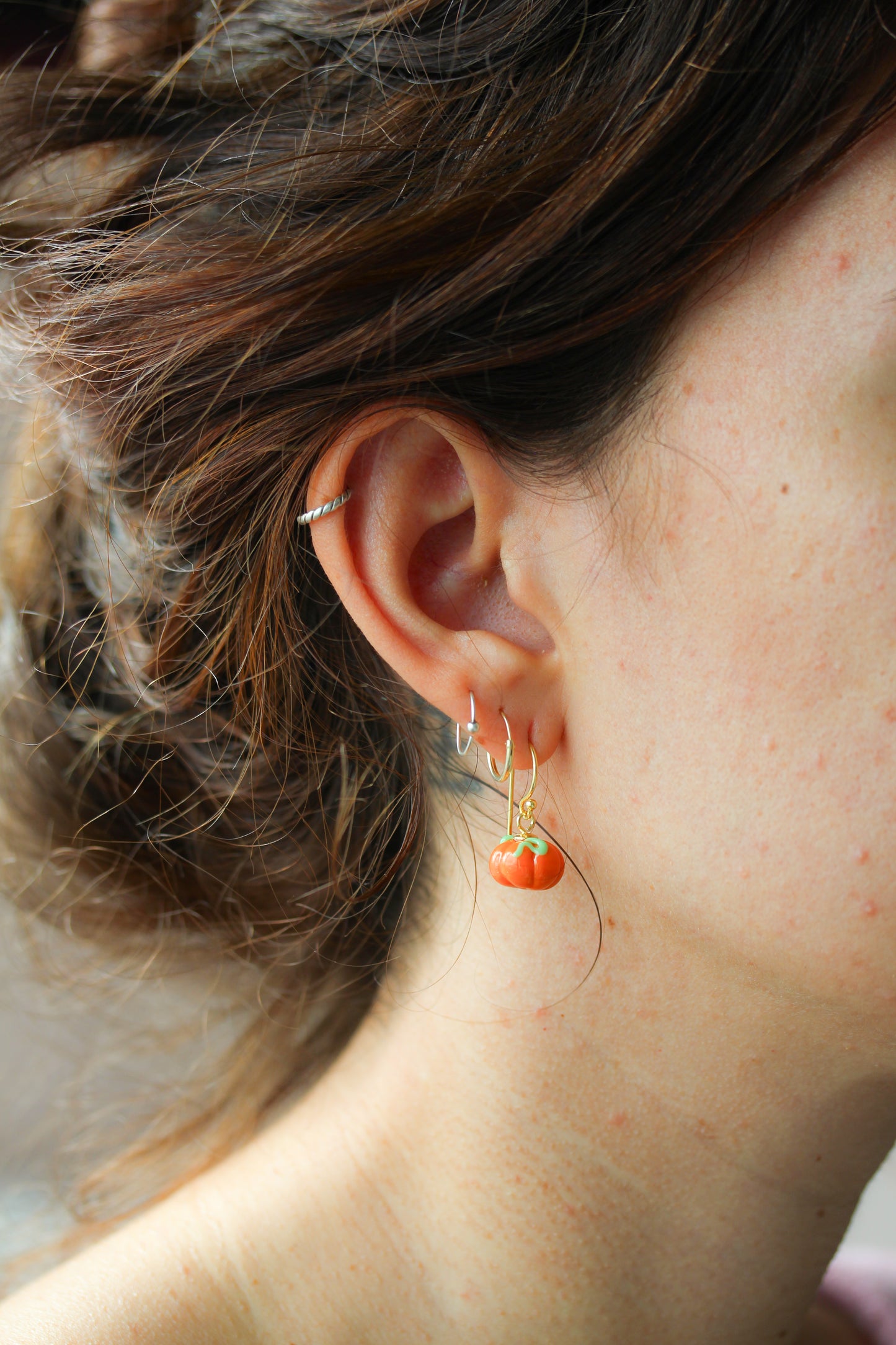 Pendientes de calabaza