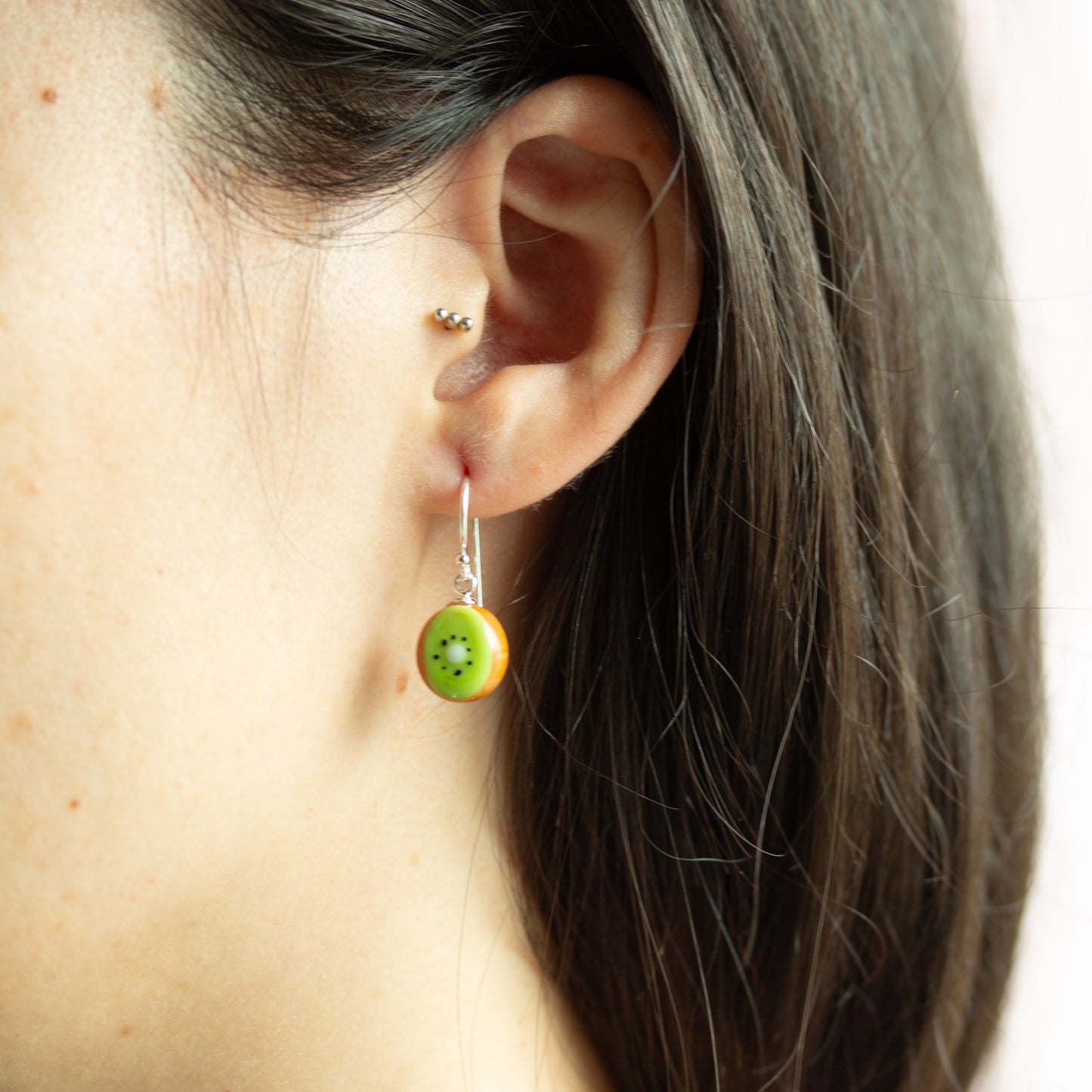 Pendientes kiwi