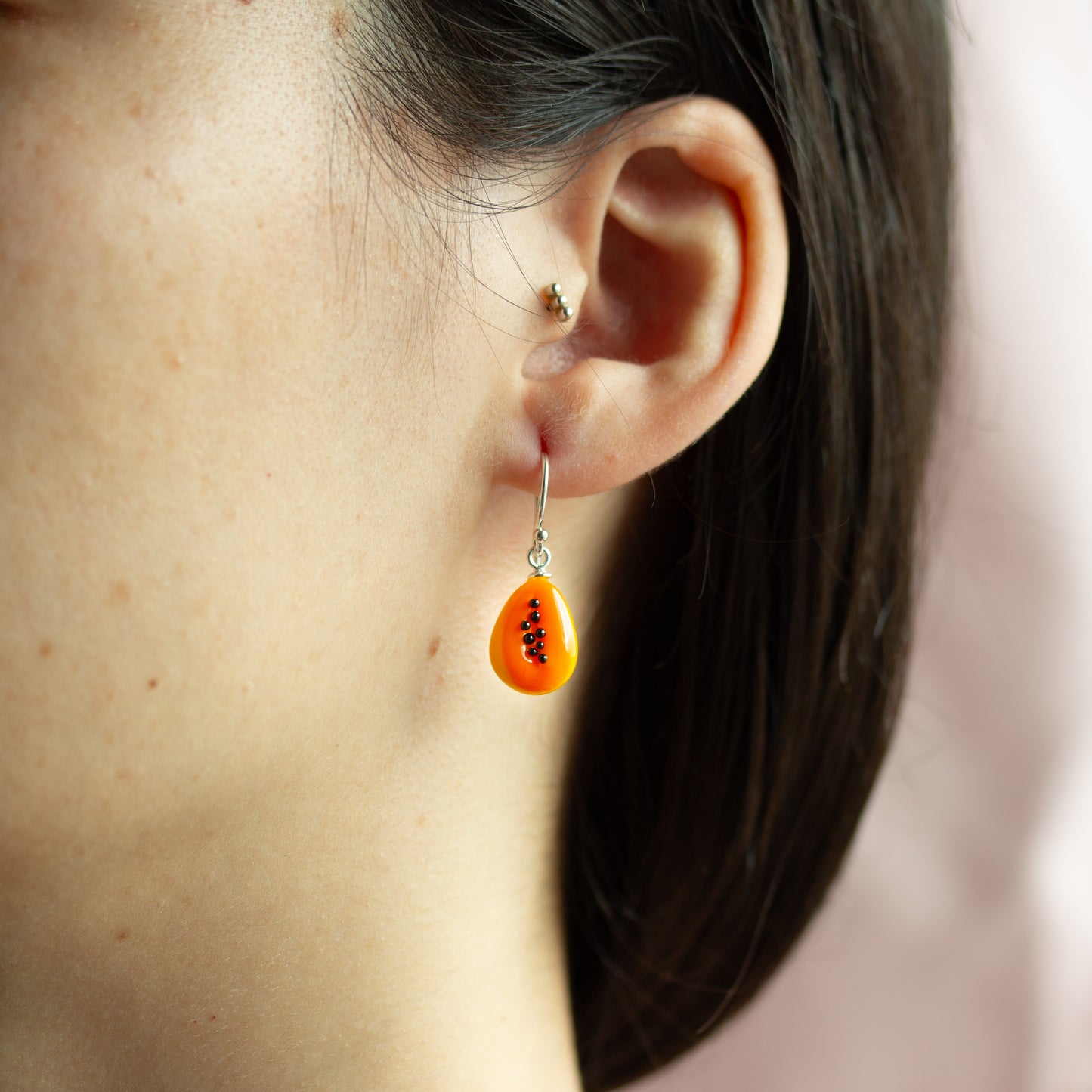 Pendientes papaya