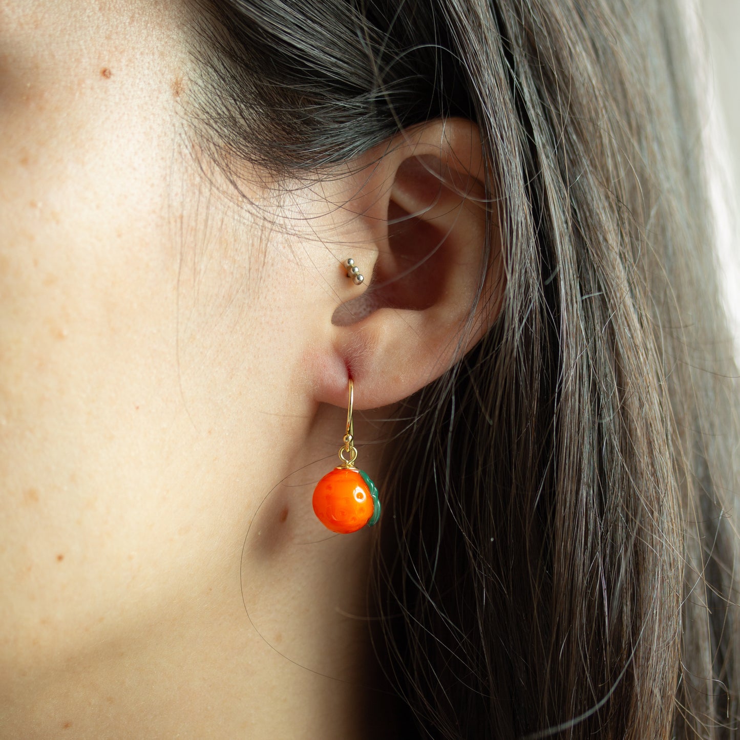 Pendientes naranja