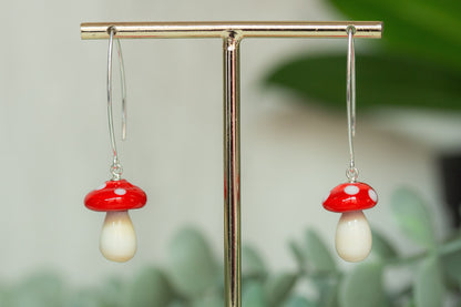 Pendientes largos seta