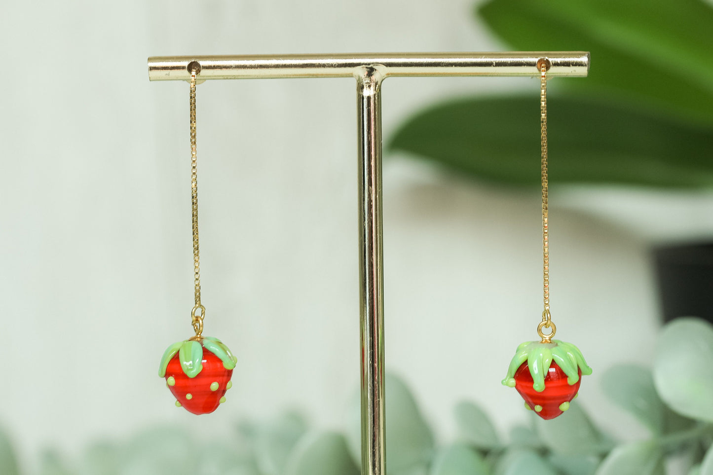 Strawberry Chain Earrings