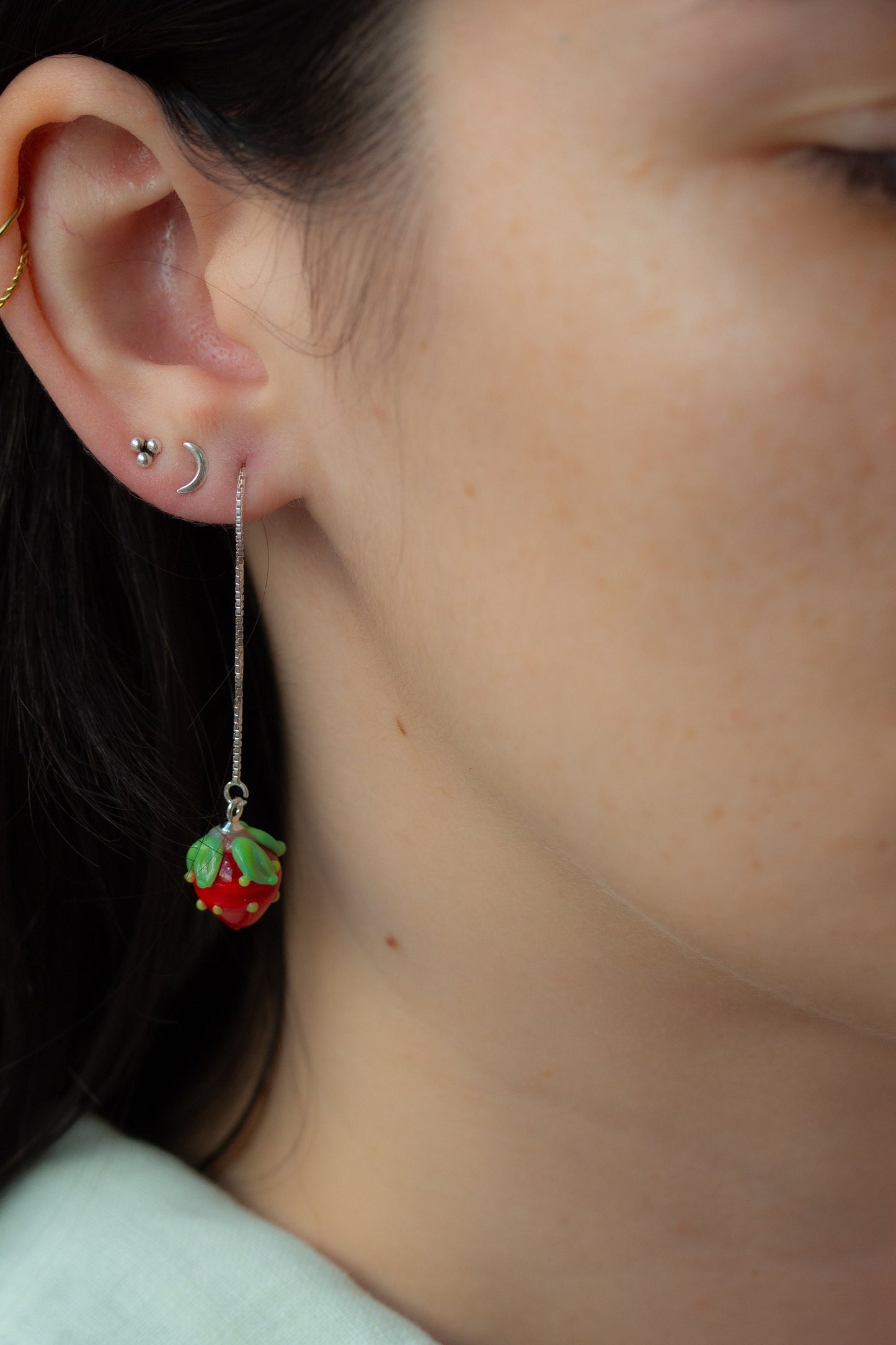 Strawberry Chain Earrings