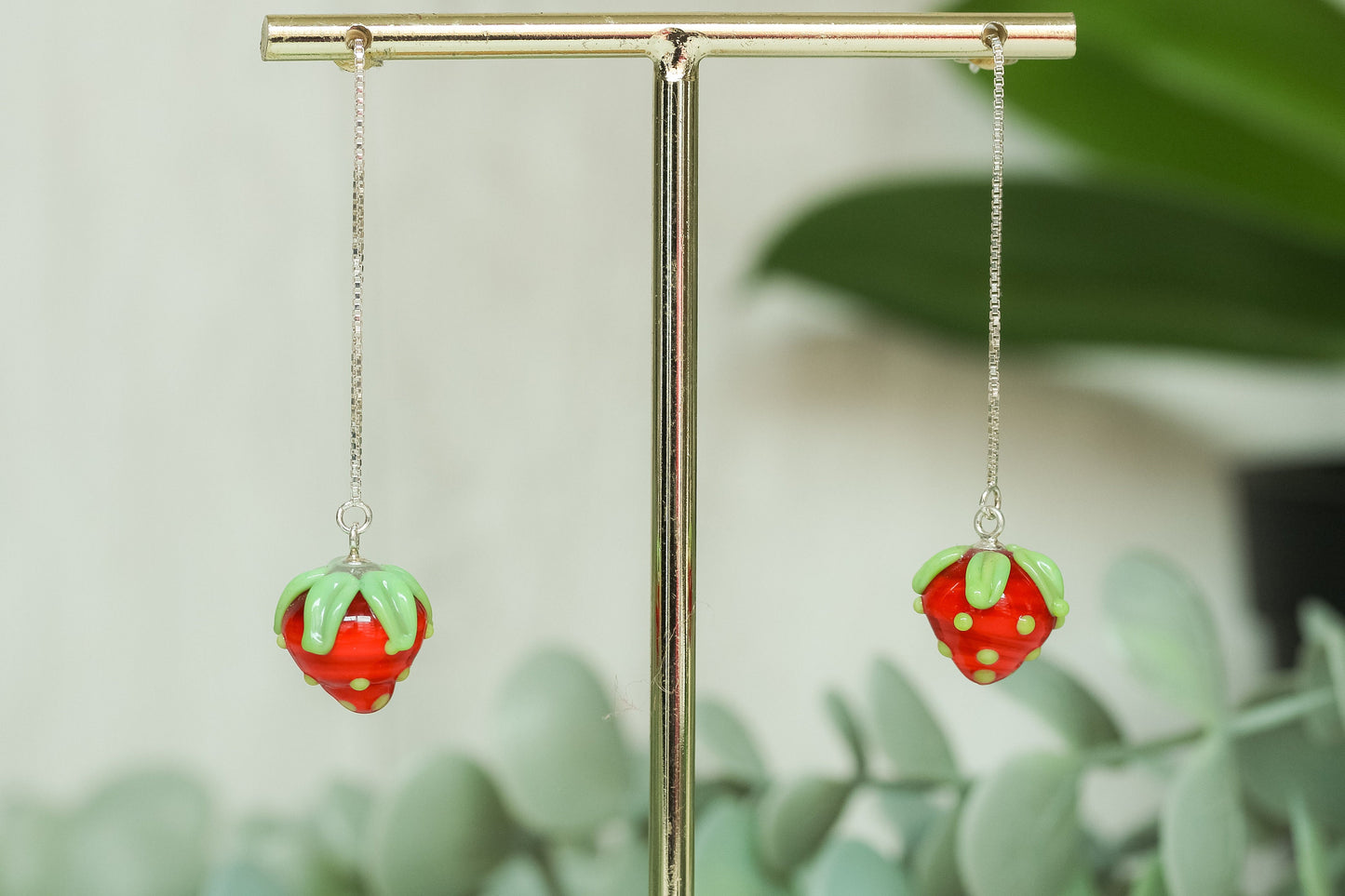 Strawberry Chain Earrings