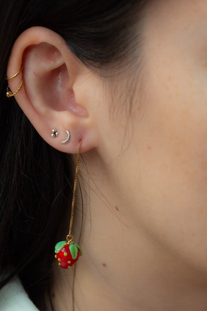 Pendientes fresa cadena