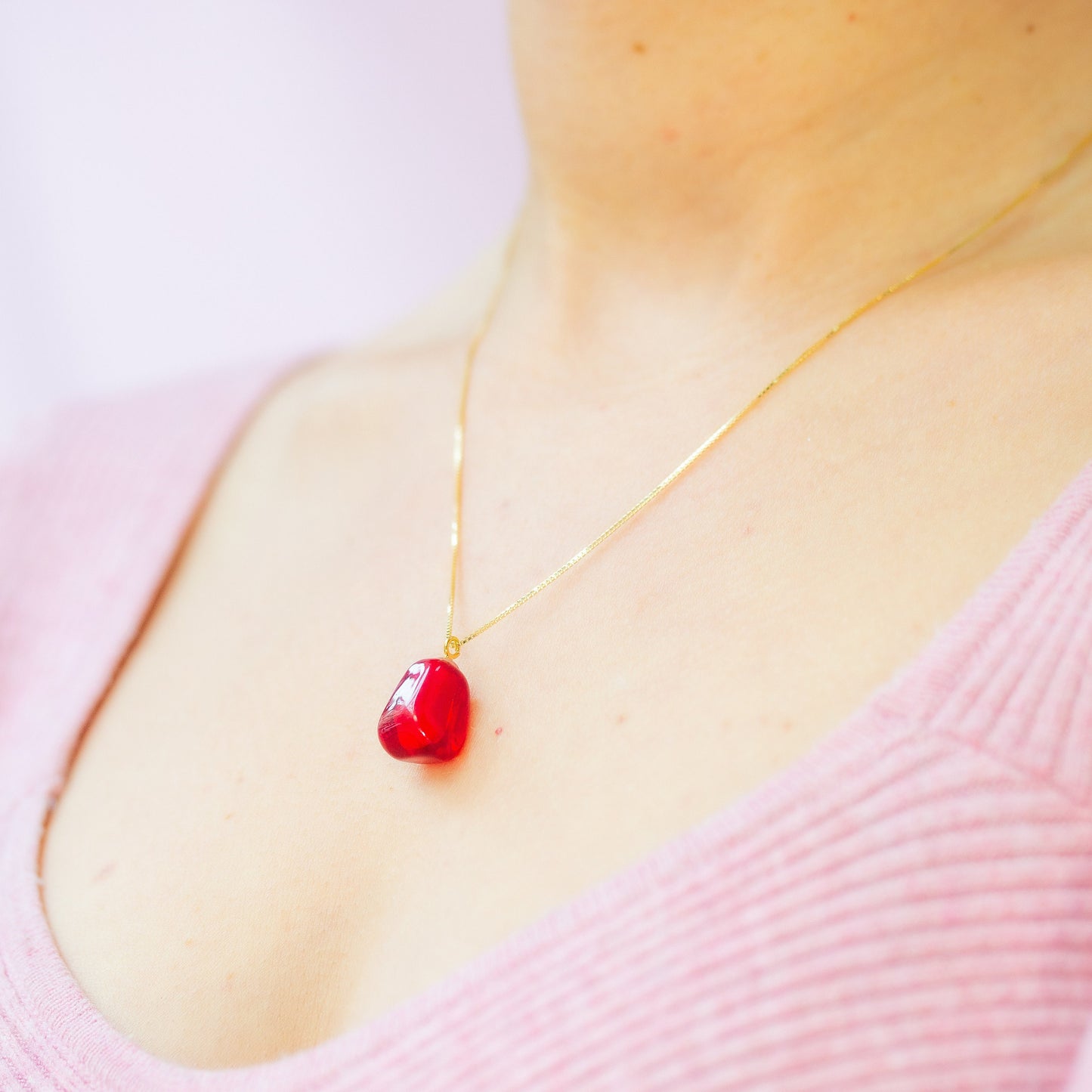 Pomegranate seed Necklace