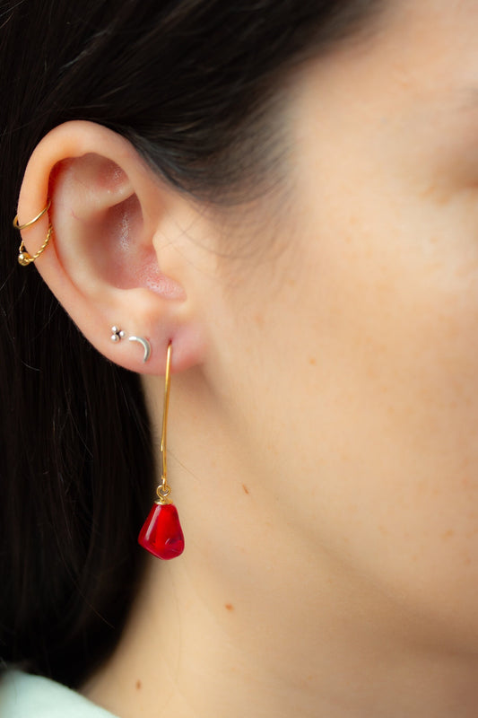 Pomegranate seed Earrings