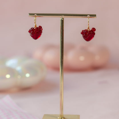 Pendientes corazón anatómico